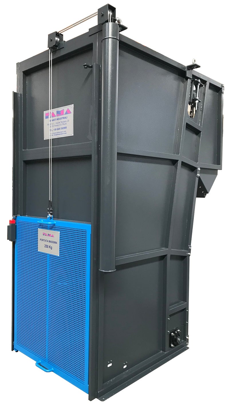 Bin lifter - Tipping elevator Carts & Bins 250lt/500Kg max