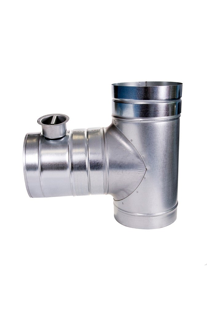 T-piece C/w 1 Airflow Regulator (100mm)
